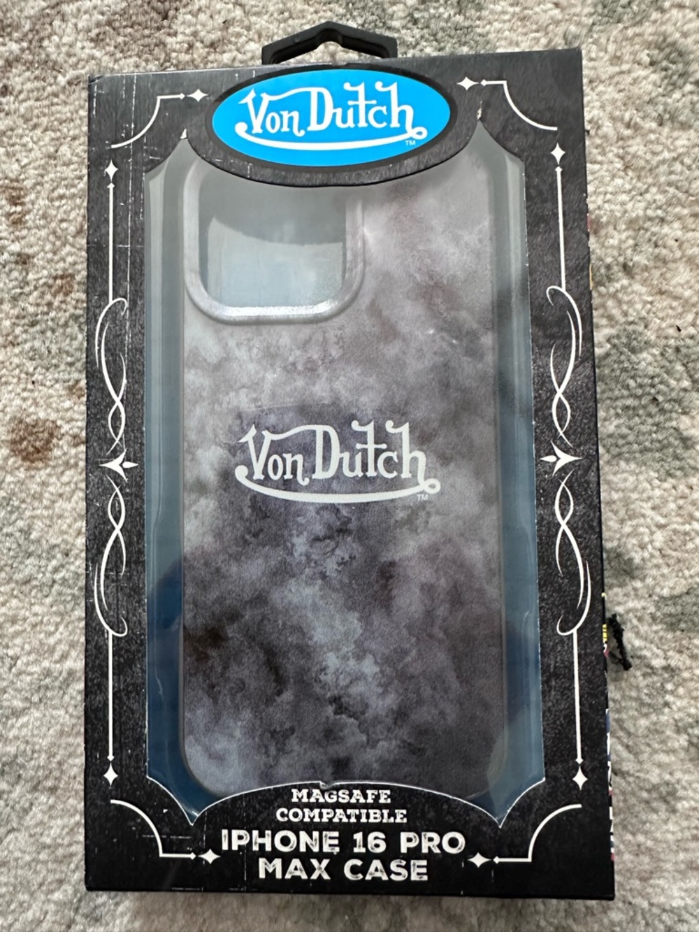 Von Dutch Marble Smoke Gray iPhone 16 Pro Max MagSafe Case